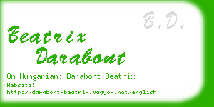 beatrix darabont business card